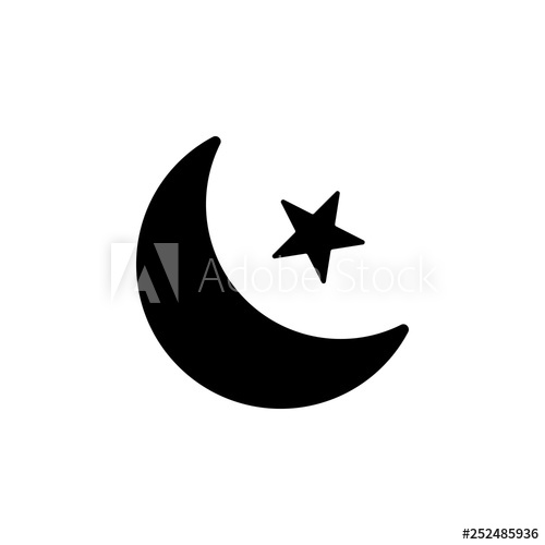 500x500 Moon Star Phase Icon Signs And Symbols Can Be Used For Web, Logo