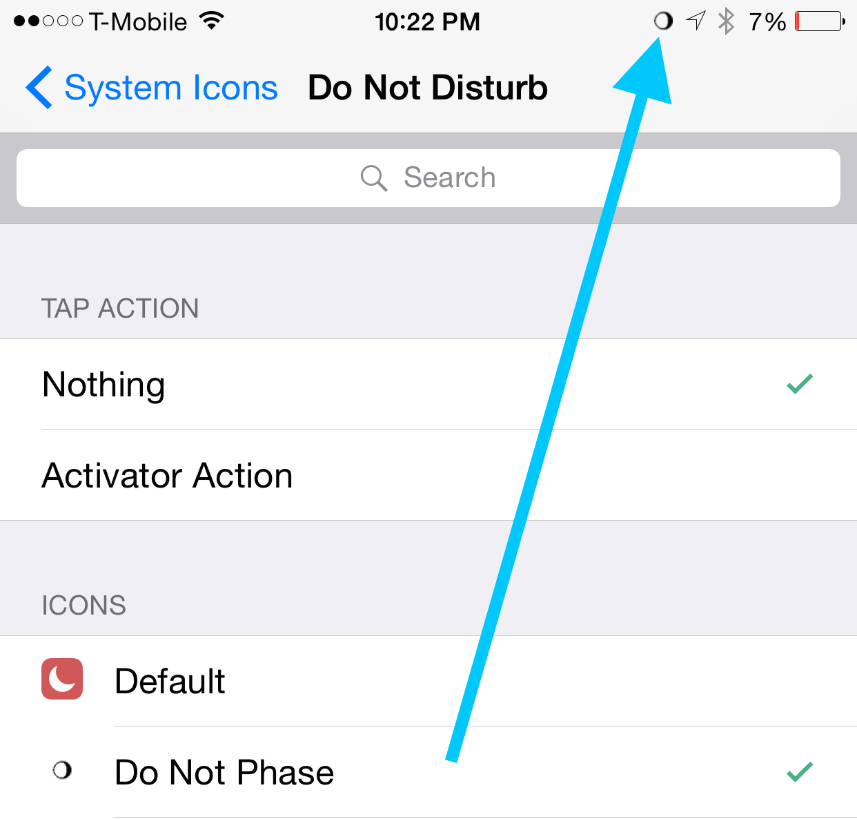 1242x1186 How To Replace The Do Not Disturb Icon With Today's Moon Phase