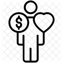 256x256 Philanthropist Icon Of Line Style