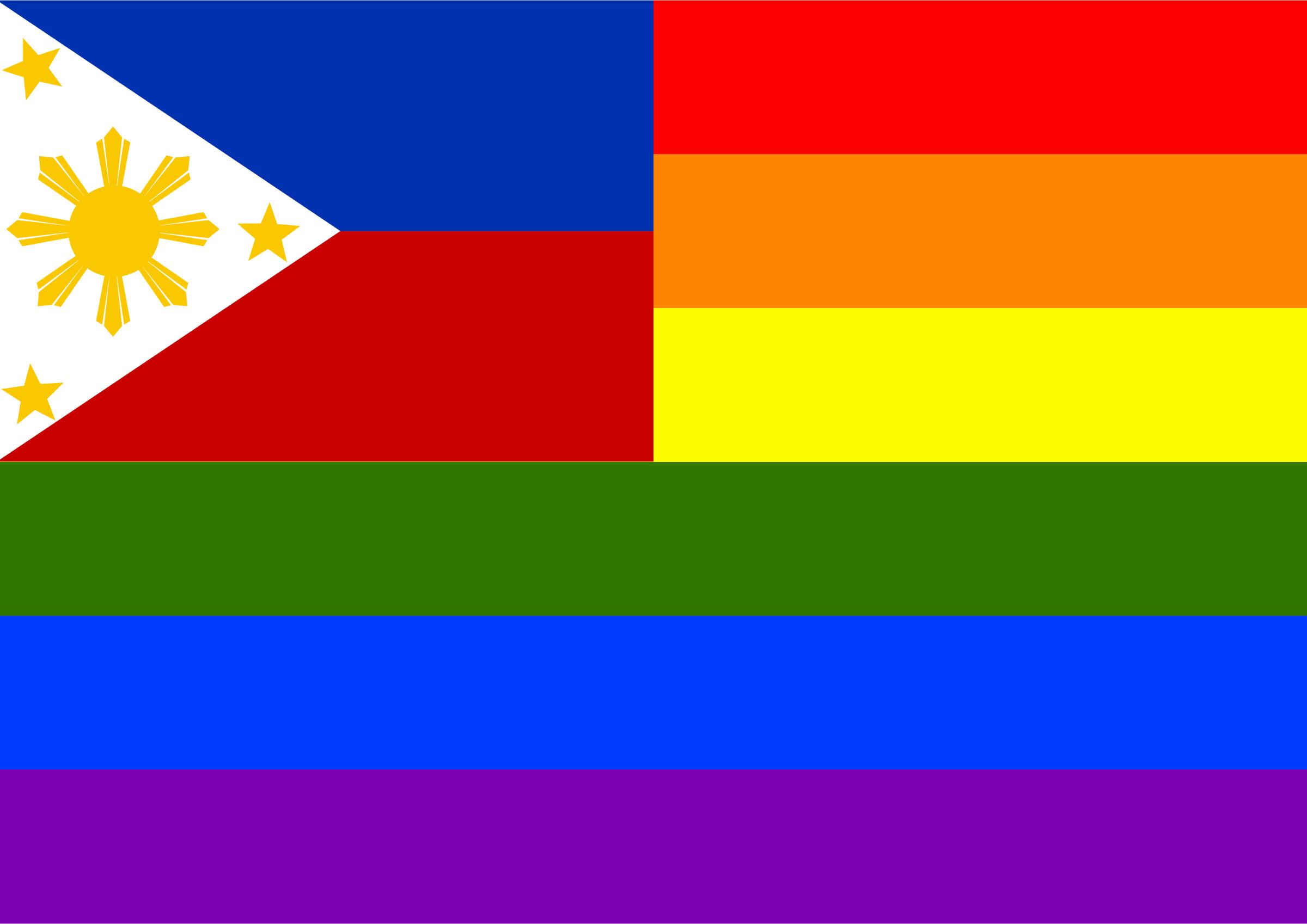 2400x1698 Rainbow Flag Philippines Icons Png