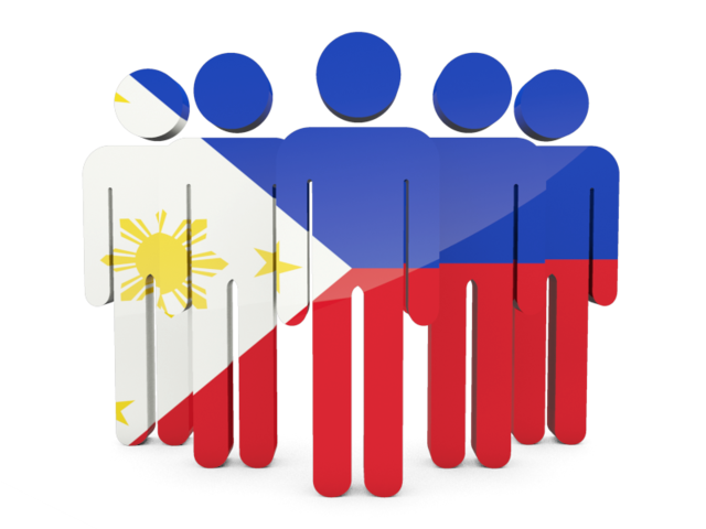 640x480 People Icon Illustration Of Flag Of Philippines