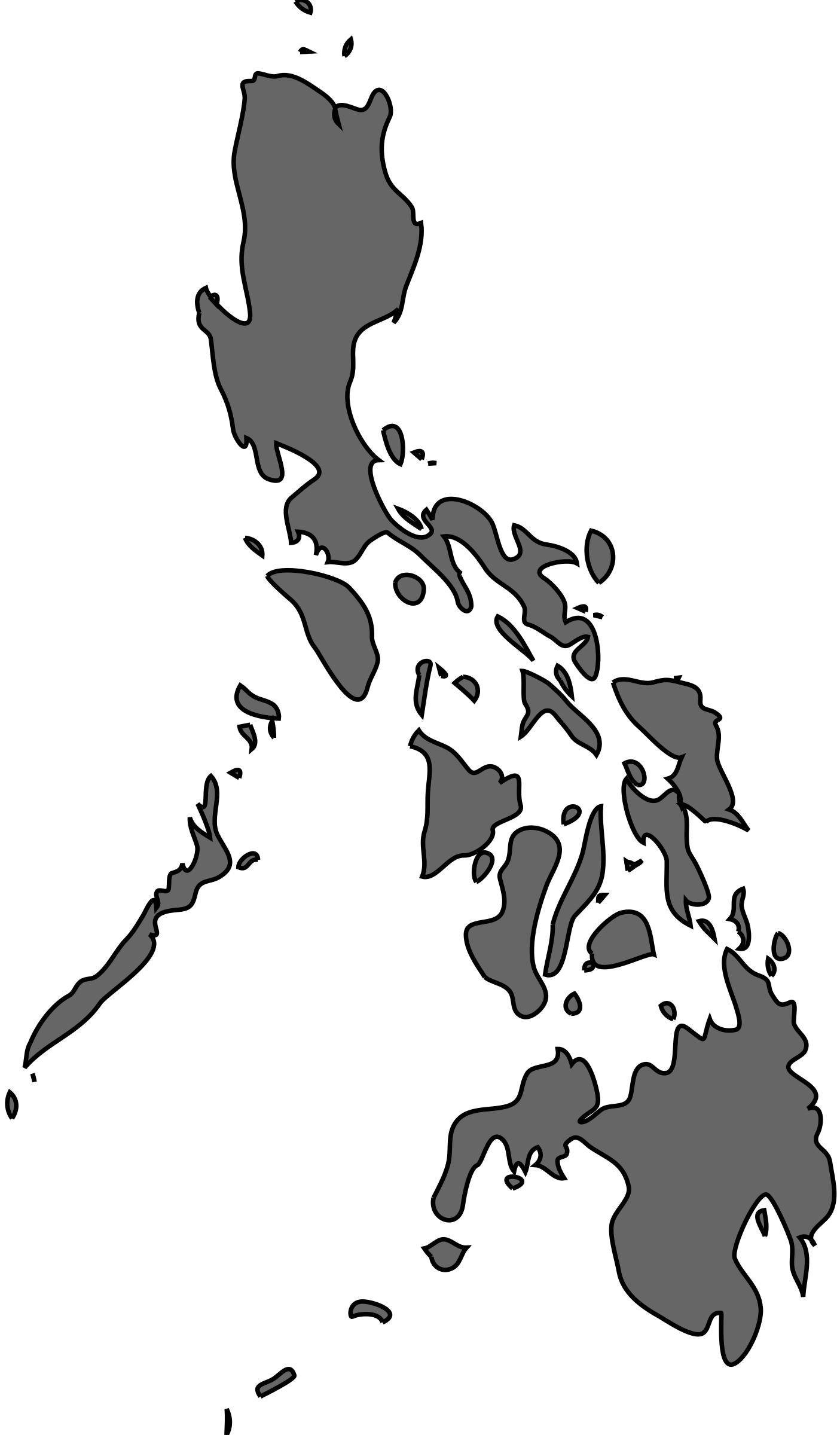1405x2400 Philippine Map Simplified Icons Png