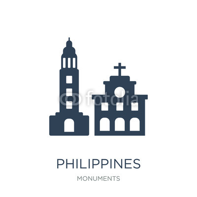 400x400 Philippines Icon Vector On White Background, Philippines Trendy