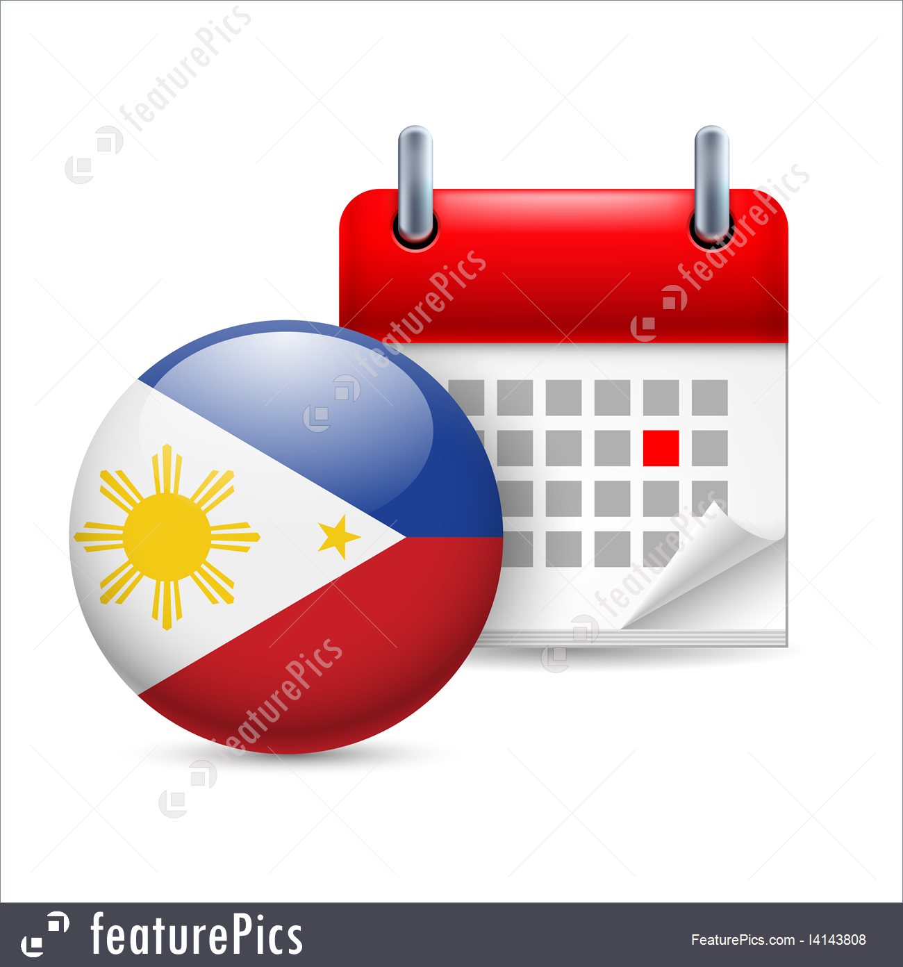 1300x1392 Flags Icon Of National Day In Philippines