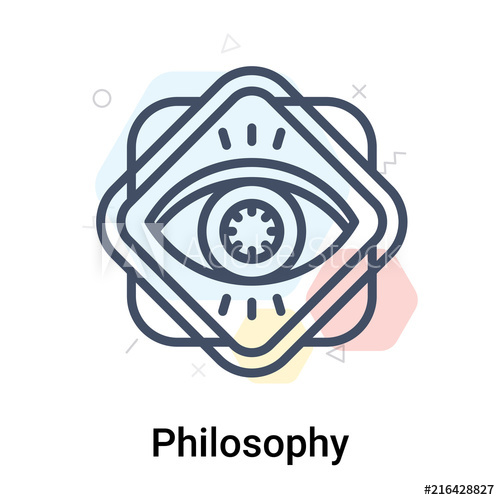 500x500 Philosophy Icon Vector Sign And Symbol Isolated On White