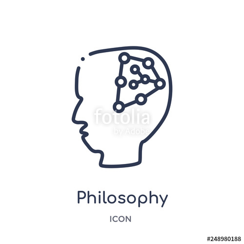 500x500 Philosophy Icon From Signs Outline Collection Thin Line