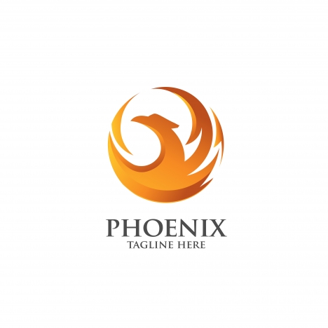 468x468 Best Phoenix Logo Concept Luxury Phoenix Consulting Element Logo
