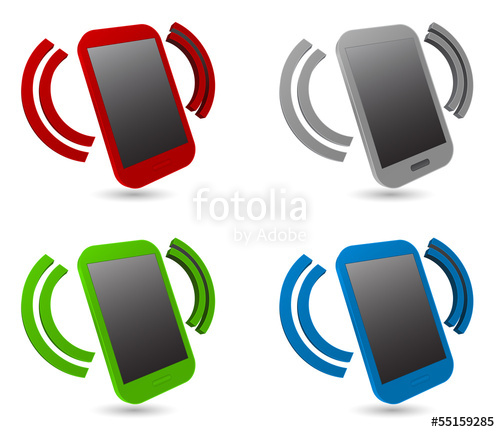 500x432 Smartphone Alarm Icon Stock Image And Royalty Free Vector