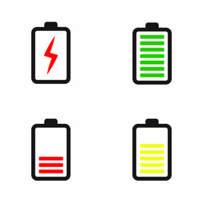 Phone Battery Icon Collection Design Vector Free Download 800x800 Phone Battery Icon Collection Design Vector Free Download