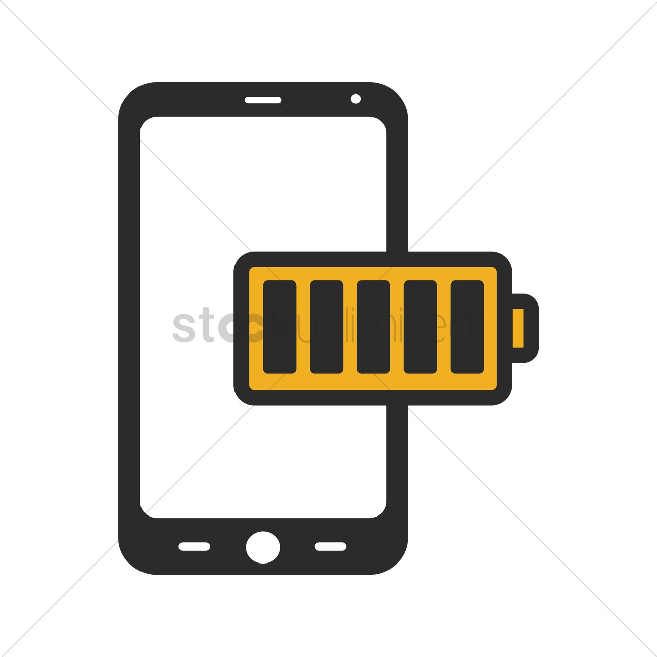 Phone Battery Icon Vector Image 1300x1300 Phone Battery Icon Vector Image