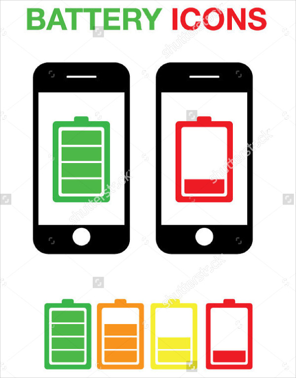 Battery Icons 600x765 Battery Icons