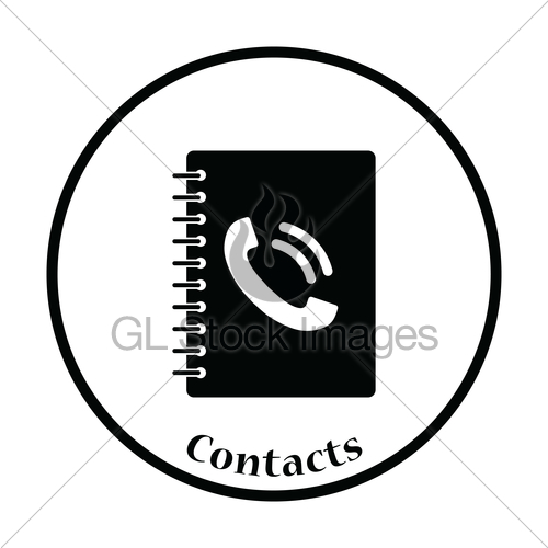 500x500 Phone Book Icon Gl Stock Images