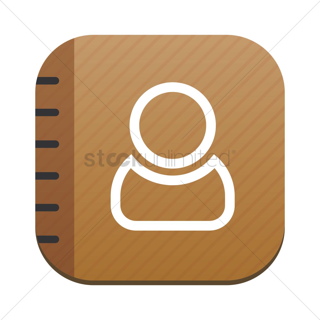 1300x1300 Phone Book Icon Vector Image