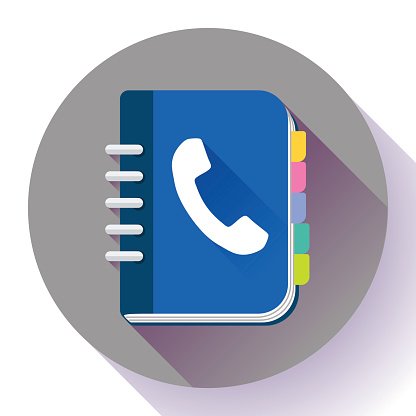 416x416 Address Phone Book Icon, Notebook Flat Design Style Premium