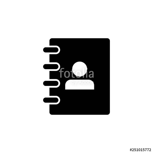 500x500 Address Book Symbol Icon Vector Illustration Address Phone Book