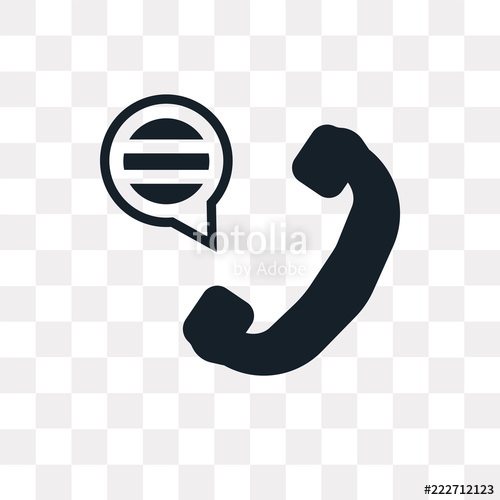 500x500 Phone Call Icon On Transparent Background Modern Icons Vector