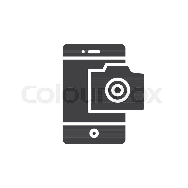 800x800 Mobile Phone Photography Camera Icon Stock Vector Colourbox