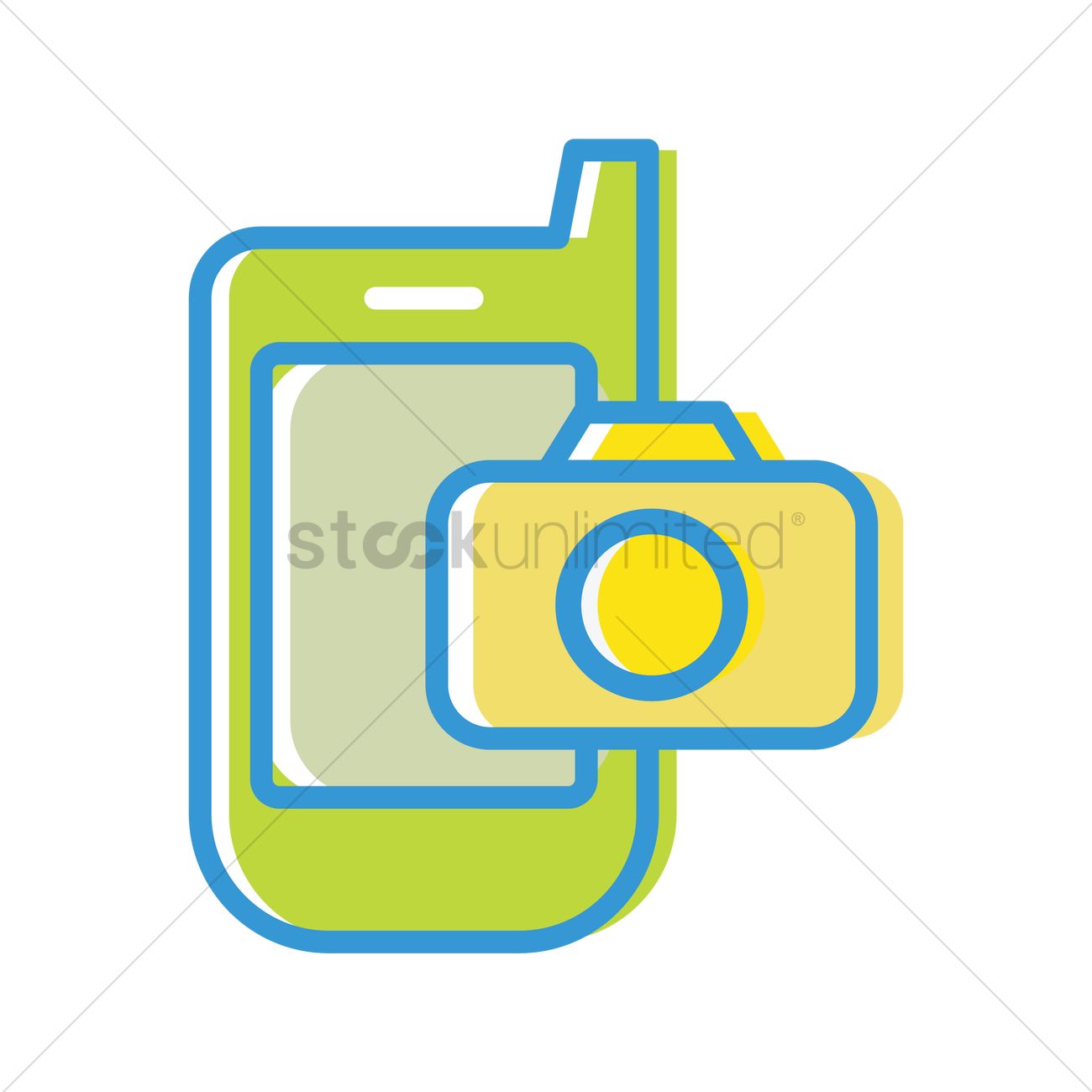 1300x1300 Phone Camera Icon Vector Image