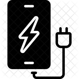 Phone Charging Icon Of Glyph Style 256x256 Phone Charging Icon Of Glyph Style