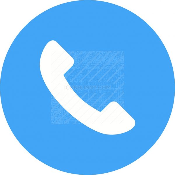 600x600 Phone Flat Round Icon