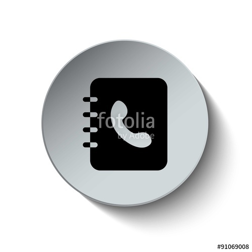 500x500 Phone Contact Icon Phone Book Icon Telephone Icon Button