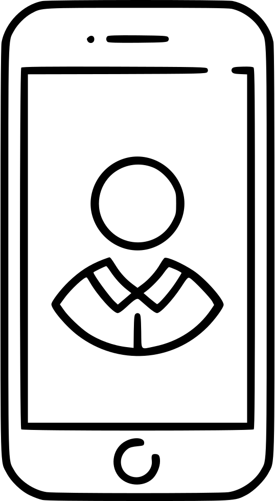 538x980 Smart Phone Contact Png Icon Free Download