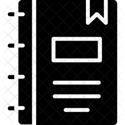 256x256 Phone Directory Icon Of Glyph Style