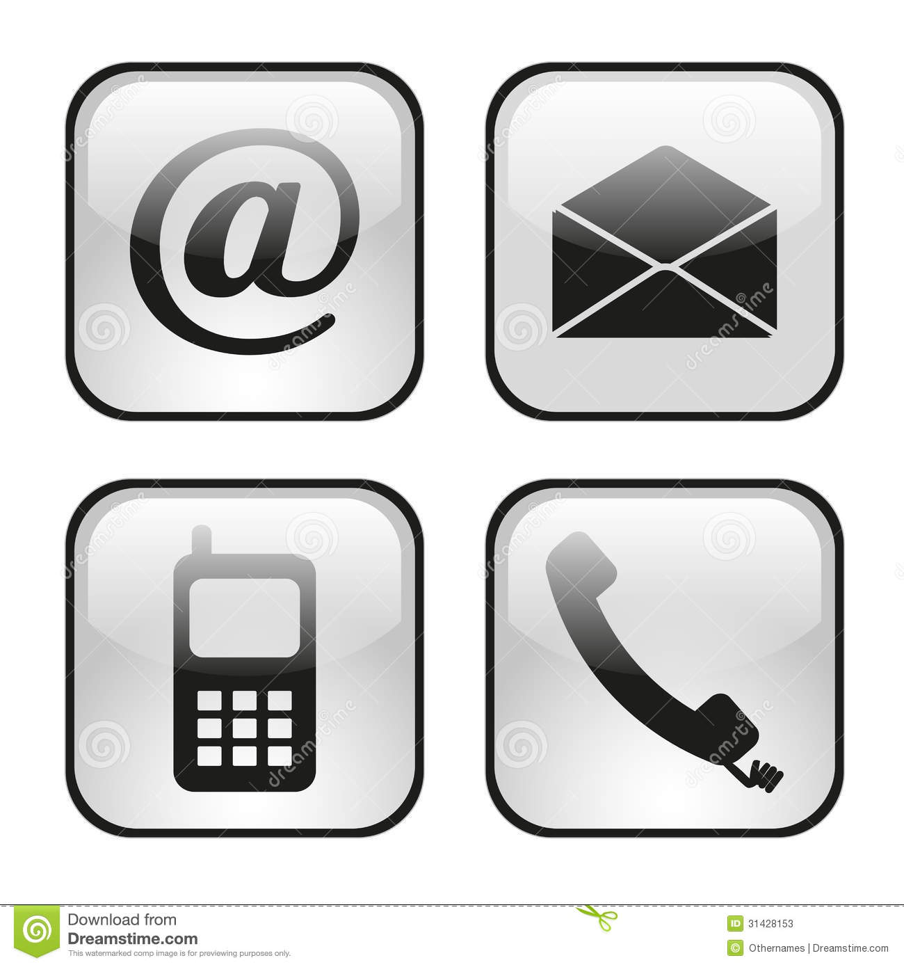 1300x1390 Phone Email Icons Images