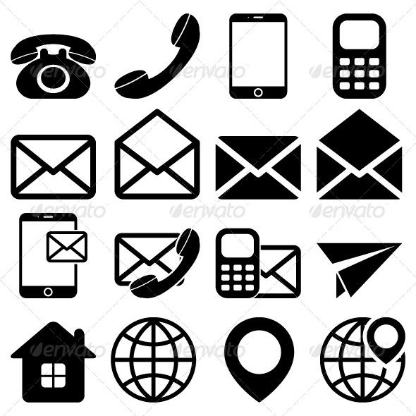 590x590 Icons Icon Set, Mail Icon, Business Icon