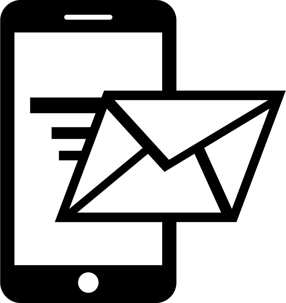 924x980 Smartphone With Email Png Icon Free Download