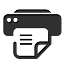 128x128 Print, Printing, Printer, Office, Print Paper, Fax Icon Basic