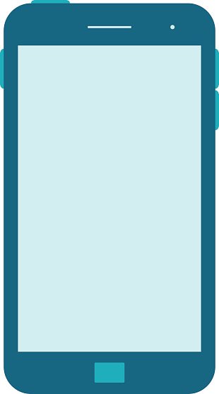 310x557 Mobile Phone Flat Premium Clipart
