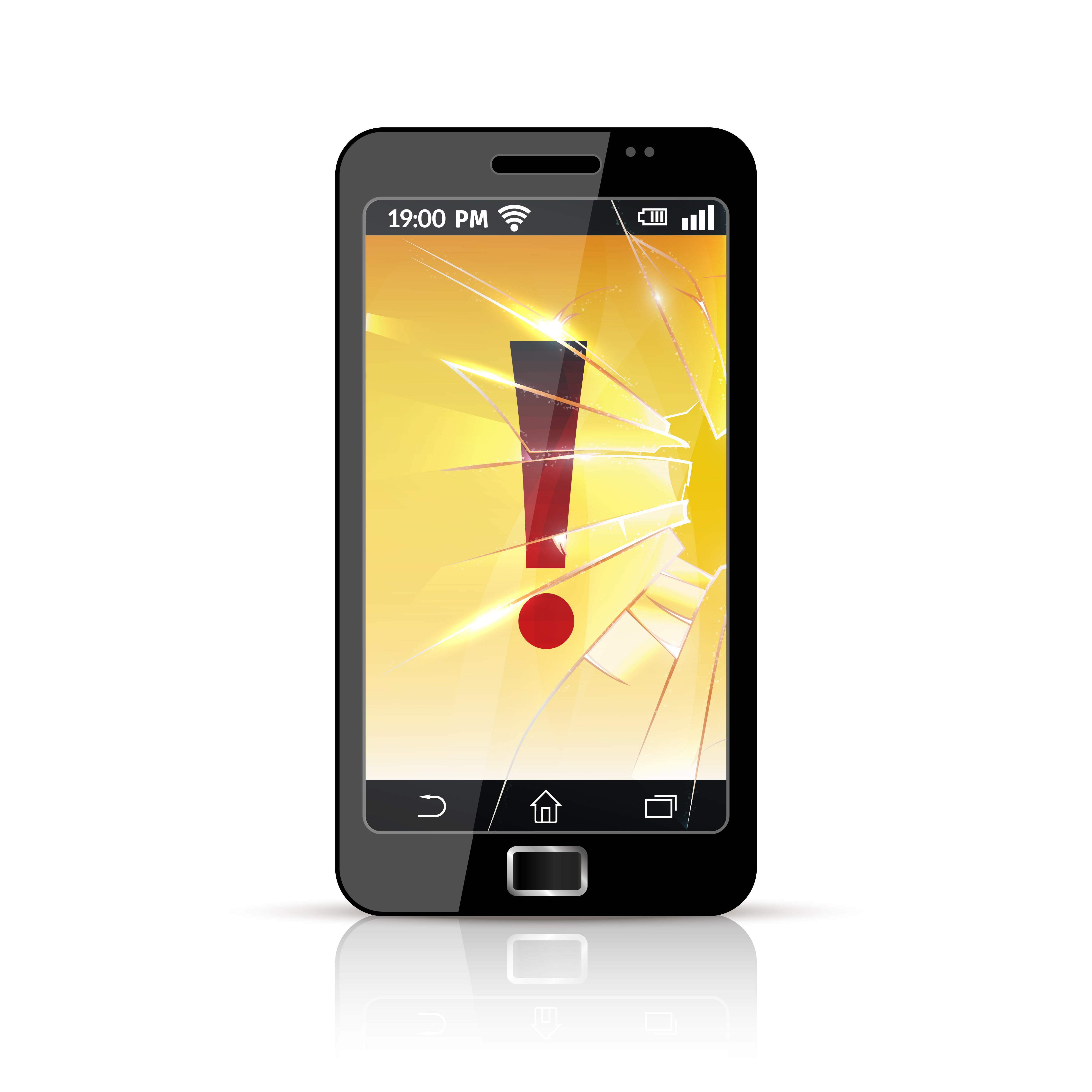 4500x4500 Broken Smart Phone Flat Icon