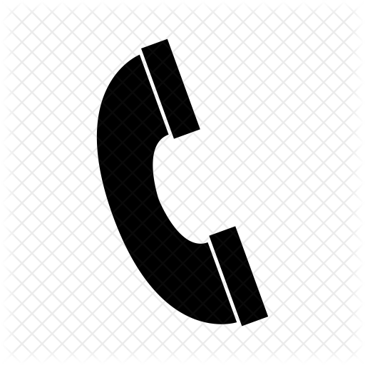 512x512 Phone Handset Icon Of Glyph Style