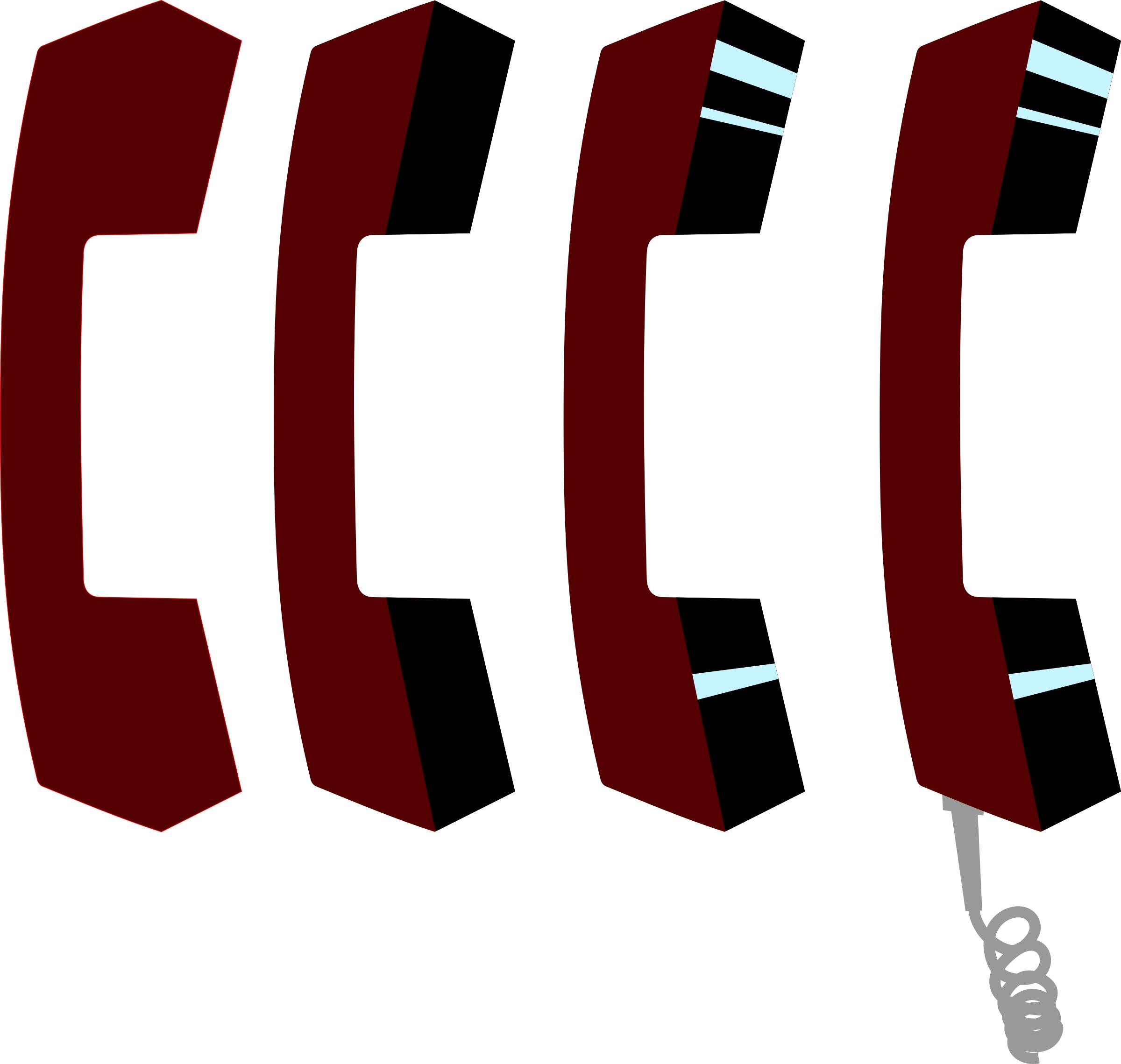 2400x2279 Phone Handset Icons Png