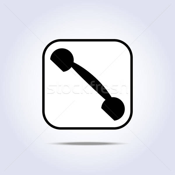 600x600 Phone Handset Icon Vector Illustration Aliaksandra Molash