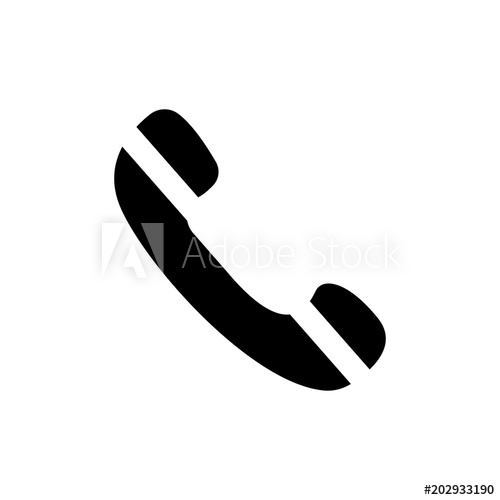 Phone Icon In Trendy Flat Style Isolated On White Background 500x500 Phone Icon In Trendy Flat Style Isolated On White Background