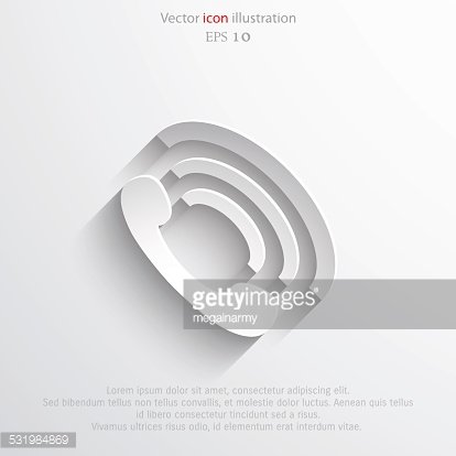 414x414 Vector Phone Handset Icon Premium Clipart