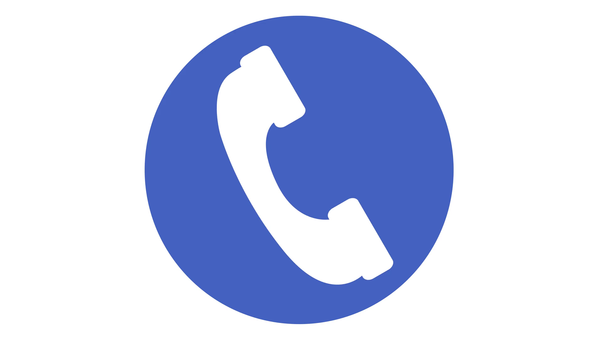 1920x1080 Cell Phone Icon Incoming Call Symbol Looping Animation Blue Motion