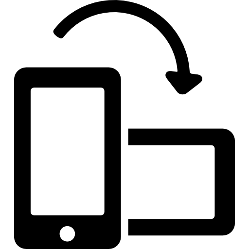 Rotating Phone From Vertical To Horizontal Position Icons Free 512x512 Rotating Phone From Vertical To Horizontal Position Icons Free
