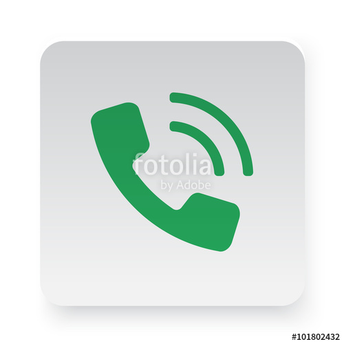 Green Phone Icon In Circle On White App Button Stock Image 500x500 Green Phone Icon In Circle On White App Button Stock Image
