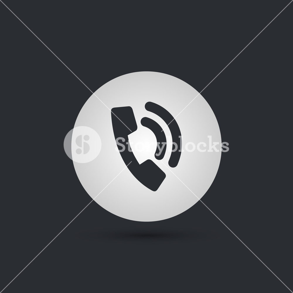 Phone Icon With Waves Grey Circle Background Royalty Free Stock 1000x1000 Phone Icon With Waves Grey Circle Background Royalty Free Stock