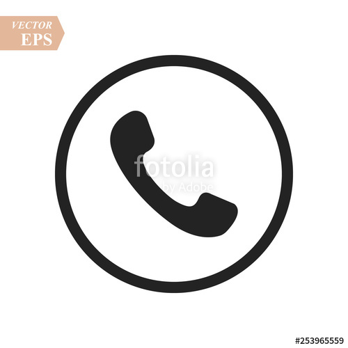 500x500 Phone Icon In Trendy Flat Style Isolated On Grey Background