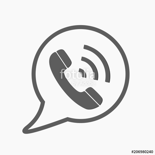 500x500 Phone Icon Vector, Contact, Call Center, Support Service Sign