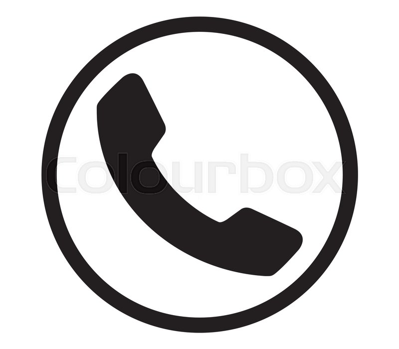 800x700 Black Phone Icon Design Stock Vector Colourbox