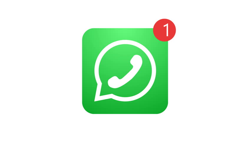 852x480 Animation Phone Icon On White Stock Footage Video