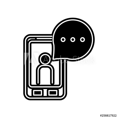 500x500 Message In Smart Phone Icon Element Of Media Tool For Mobile