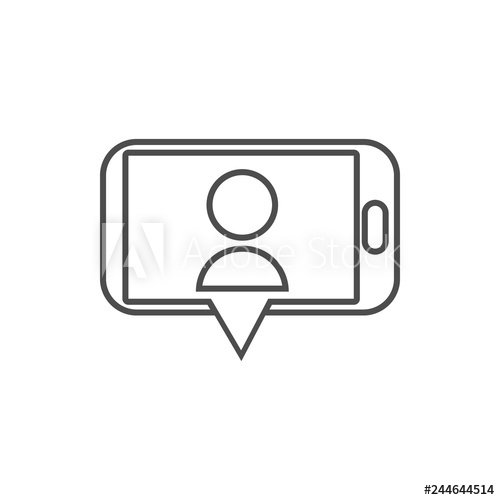 500x500 Video Call From A Smart Phone Icon Element Of Cyber Security