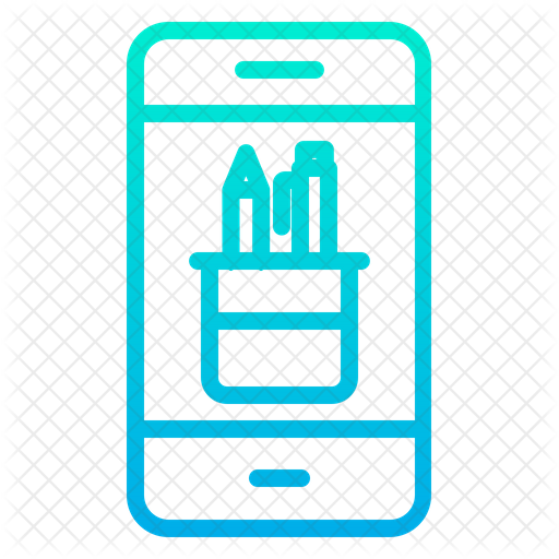 512x512 Design Phone Icon Of Gradient Style