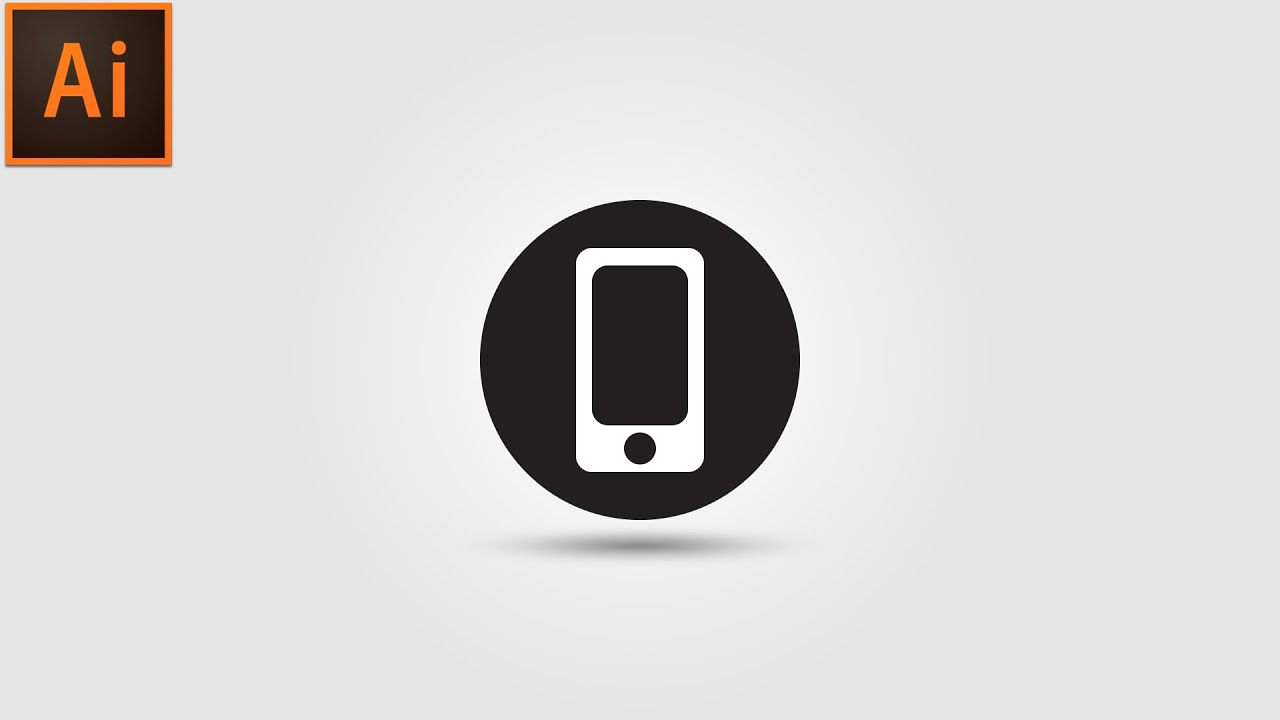 1280x720 Illustrator Tutorial Draw Phone Icon